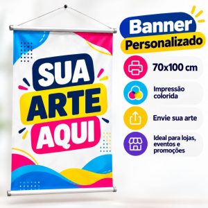 Banner Personalizado 70x100 cm – Destaque sua marca!